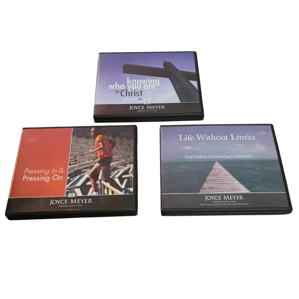 Joyce‎ Meyer & Frances Friends Christian CD Bundle 4 Sets Spiritual Teachings